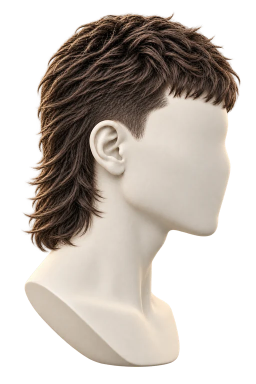 Mullet — πλαϊνή όψη κεραμικού μοντέλου